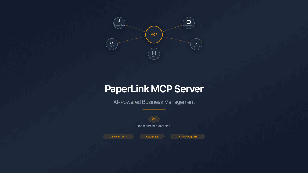 PaperLink MCP Server: 25 Tools for AI-Powered Business