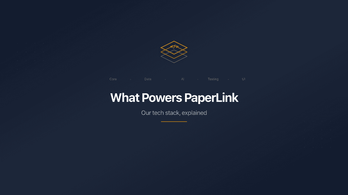 На чому працює PaperLink - наш стек