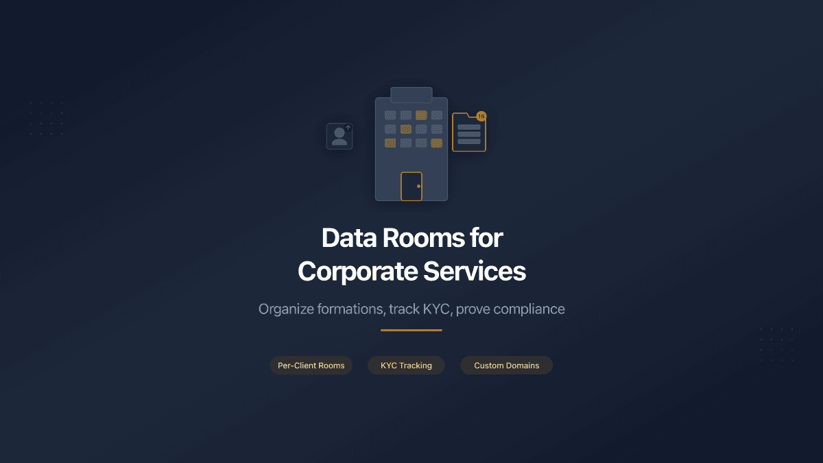 Why Corporate Services Firms Need a Data Room